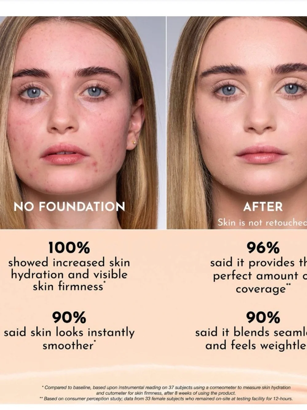 Lawless Forget The Filler Skin-Plumping Foundation F2 New FullSz